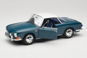 Volkswagen Karmann Ghia Type 34 1500 Sea Blue Norev 1:18 188646 Pressofusione — immagine 2 di 8