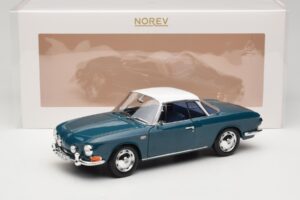 Volkswagen Karmann Ghia Type 34 1500 Sea Blue Norev 1:18 188646 Pressofusione — immagine 8 di 8