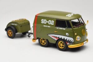 Volkswagen Kool Kombi Army Fighter Green Solido 1:18 S1810901 Pressofusione — immagine 6 di 8