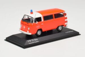 Volkswagen T2 Bus Vigili del Fuoco Frankfurt Minichamps 1:43 400053091 Pressofusione — immagine 2 di 4