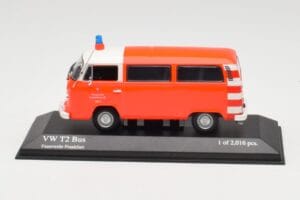 Volkswagen T2 Bus Vigili del Fuoco Frankfurt Minichamps 1:43 400053091 Pressofusione