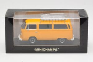 Volkswagen T2 Bus Giallo Minichamps 1:43 400053002 Pressofusione — immagine 4 di 4