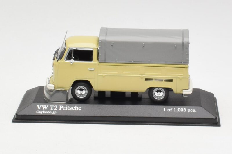 Volkswagen T2 Flatbed Beige Minichamps 1:43 400053204 Pressofusione