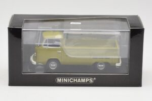 Volkswagen T2 Flatbed Verde Minichamps 1:43 400053202 Pressofusione — immagine 4 di 4
