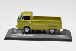 Volkswagen T2 Flatbed Verde Minichamps 1:43 400053202 Pressofusione