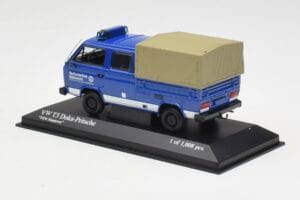 Volkswagen T3 Double Cab Flatbed THW Hannover Minichamps 1:43 400055290 Pressofusione — immagine 3 di 4