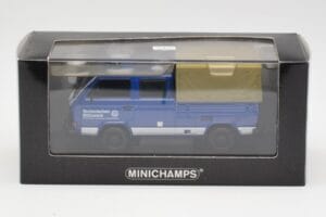 Volkswagen T3 Double Cab Flatbed THW Hannover Minichamps 1:43 400055290 Pressofusione — immagine 4 di 4