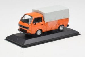 Volkswagen T3 Flatbed Arancione Minichamps 1:43 400055200 Pressofusione — immagine 2 di 4