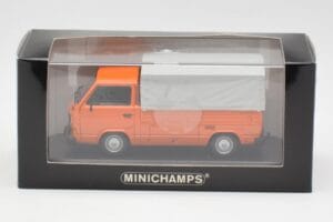 Volkswagen T3 Flatbed Arancione Minichamps 1:43 400055200 Pressofusione — immagine 4 di 4