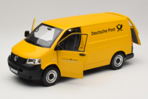 Volkswagen T5 Transporter Deutsche Post Norev 1:18 188617 Pressofusione — immagine 8 di 9