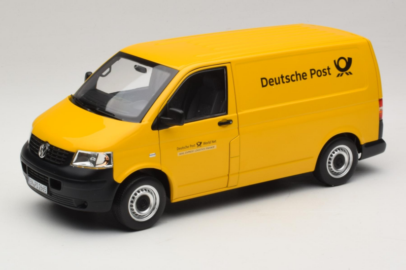 Volkswagen T5 Transporter Deutsche Post Norev 1:18 188617 Pressofusione