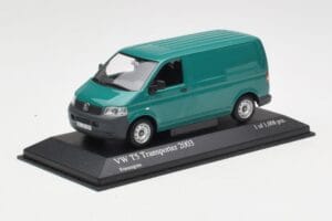 Volkswagen T5 Transporter Verde Minichamps 1:43 400052261 Pressofusione — immagine 2 di 4