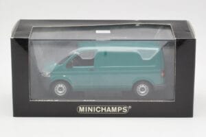 Volkswagen T5 Transporter Verde Minichamps 1:43 400052261 Pressofusione — immagine 4 di 4