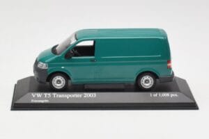 Volkswagen T5 Transporter Verde Minichamps 1:43 400052261 Pressofusione