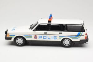 Volvo 240 GL Familiare Polis Sweden Minichamps 1:18 155171480 Pressofusione — immagine 3 di 6