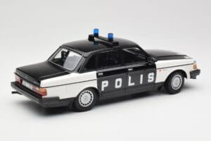 Volvo 240 GL Polis Sweden Nero Minichamps 1:18 155171497 Pressofusione — immagine 2 di 6