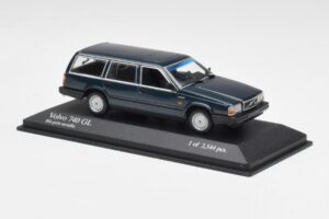 Volvo 740 GL Estate Blu Verde Metallizzato Minichamps 1:43 943171713 Pressofusione — immagine 3 di 4