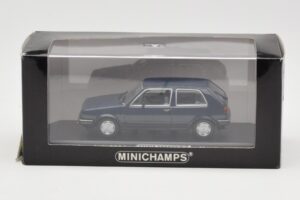 Volkswagen Golf Mk2 Blu Campione Fiera Minichamps 1:43 GOLFHANDMUSTER Pressofusione — immagine 4 di 4