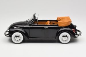 Volkswagen Beetle 1303 Cabriolet Nero Norev 1:18 188533 Pressofusione — immagine 3 di 6