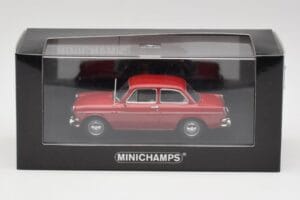 Volkswagen 1500 Ruby Rosso Minichamps 1:43 VW001 Pressofusione — immagine 4 di 4