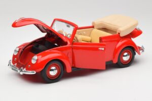 Volkswagen Cabriolet Ruby Rosso Maisto 1:18 32826 Pressofusione — immagine 2 di 8