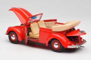 Volkswagen Cabriolet Ruby Rosso Maisto 1:18 32826 Pressofusione — immagine 5 di 8