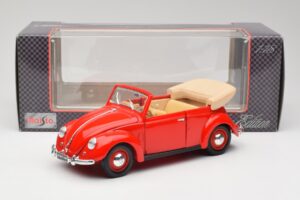 Volkswagen Cabriolet Ruby Rosso Maisto 1:18 32826 Pressofusione — immagine 8 di 8