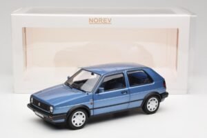Volkswagen Golf Mk2 10 Million Star Blu Metallizzato Norev 1:18 188562 Pressofusione — immagine 8 di 8