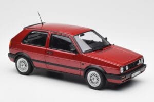 Volkswagen Golf Mk2 GTI Rosso Metallizzato Norev 1:18 188555 Pressofusione — immagine 6 di 8