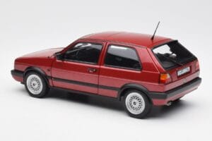 Volkswagen Golf Mk2 GTI Rosso Metallizzato Norev 1:18 188555 Pressofusione — immagine 7 di 8