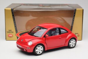 Volkswagen New Beetle Rosso Bburago 1:18 3342 Pressofusione — immagine 8 di 8