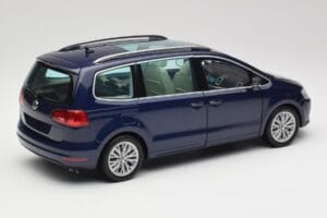 Volkswagen Sharan 7N Shadow Blu Metallizzato Minichamps 1:18 110051100 Pressofusione — immagine 3 di 8