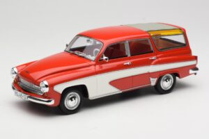 Wartburg 311 Camping Deluxe Rosso Bianco BoS Models 1:18 BOS037 Resina