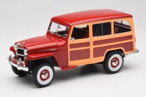 Willys Jeep Station Wagon Rosso Road Signature 1:18 92858 Pressofusione