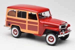 Willys Jeep Station Wagon Rosso Road Signature 1:18 92858 Pressofusione — immagine 6 di 8