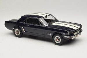Ford Mustang Nightmist Blue Norev 1:18 182805 Pressofusione — immagine 4 di 6
