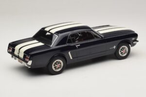 Ford Mustang Nightmist Blue Norev 1:18 182805 Pressofusione — immagine 2 di 6