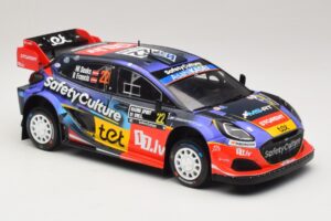 Ford Puma Rally1 #22 M. Sesks / R. Francis Rally Sweden 2025 IXO 1:18 18RMC240 Pressofusione — immagine 4 di 6