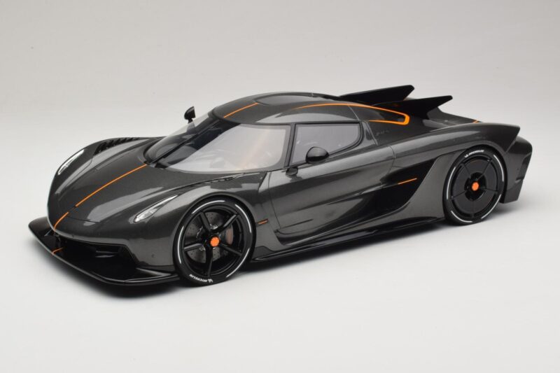 Koenigsegg Jesko Absolut 0-400-0 km/h Record Graphite Grey GT Spirit 1:12 GT575 Resina