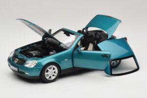 Mercedes SLK R170 Vivianite Green Norev 1:18 183021 Pressofusione — immagine 2 di 10