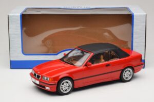 BMW 3 Series E36 Cabrio Rosso MCG 1:18 MCG18317 Pressofusione — immagine 7 di 7