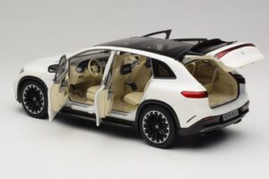 Mercedes EQS SUV X296 Manufaktur Diamond White NZG 1:18 B66960590 Pressofusione — immagine 5 di 8
