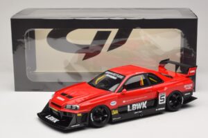 Nissan Skyline ER34 LB Super Silhouette Active Red GT Spirit 1:18 GT570 Resina — immagine 6 di 6