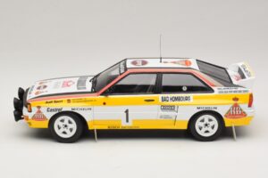 Audi Quattro #1 W. Rohrl / C. Geistdorfer Rally Monte Carlo Winner 1984 Minichamps 1:18 A5-5894 Pressofusione — immagine 3 di 6