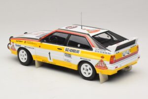 Audi Quattro #1 W. Rohrl / C. Geistdorfer Rally Monte Carlo Winner 1984 Minichamps 1:18 A5-5894 Pressofusione — immagine 5 di 6