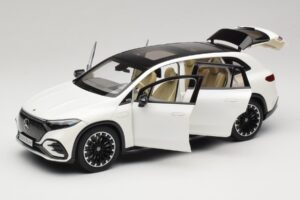 Mercedes EQS SUV X296 Manufaktur Diamond White NZG 1:18 B66960590 Pressofusione — immagine 2 di 8