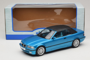 BMW 3 Series E36 Cabrio Blu Metallizzato MCG 1:18 MCG18319 Pressofusione — immagine 7 di 7