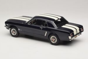 Ford Mustang Nightmist Blue Norev 1:18 182805 Pressofusione — immagine 5 di 6