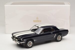 Ford Mustang Nightmist Blue Norev 1:18 182805 Pressofusione — immagine 6 di 6