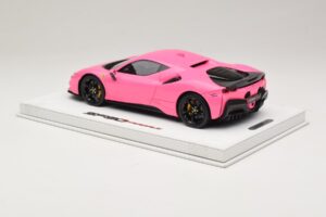 Ferrari SF90 Pack Fiorano Lucido Qatar Pink BBR 1:18 RACELINE137 Resina — immagine 5 di 7